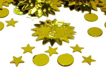 Metallic Gold Sun Confetti